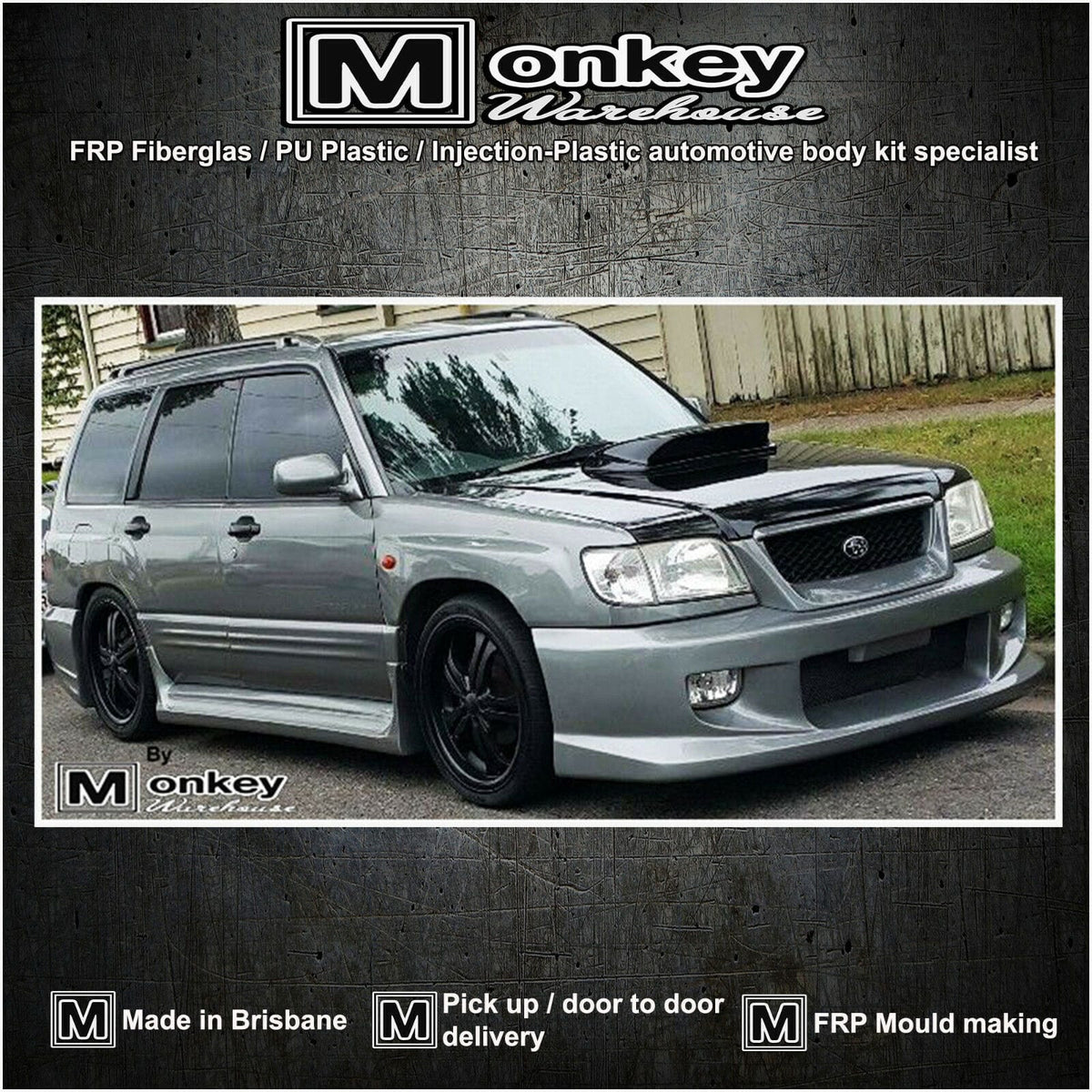 Installed View - Subaru Forester SF: Liberal Style Side Skirts