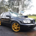 Installed View - Subaru Forester SG: Charge Speed Style Bonnet Scoop (2002-2008)