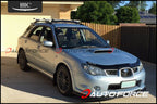 Installed View - Subaru Impreza (2006-2007): Bonnet Protector Guard