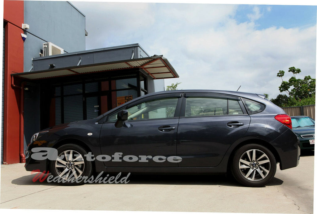 Installed View - Subaru Impreza Hatch (2012-2017): Premium Window Visors