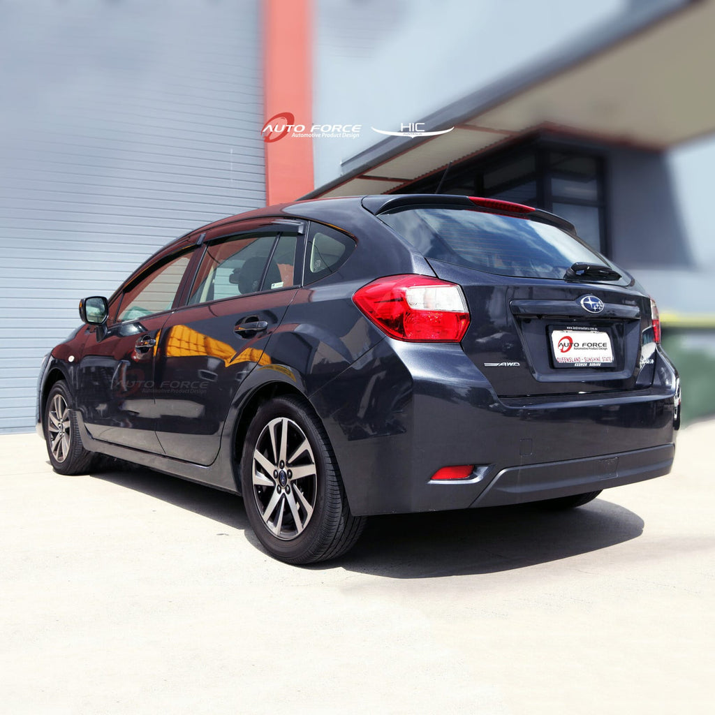 Installed View - Subaru Impreza Hatch (2012-2017): Premium Window Visors