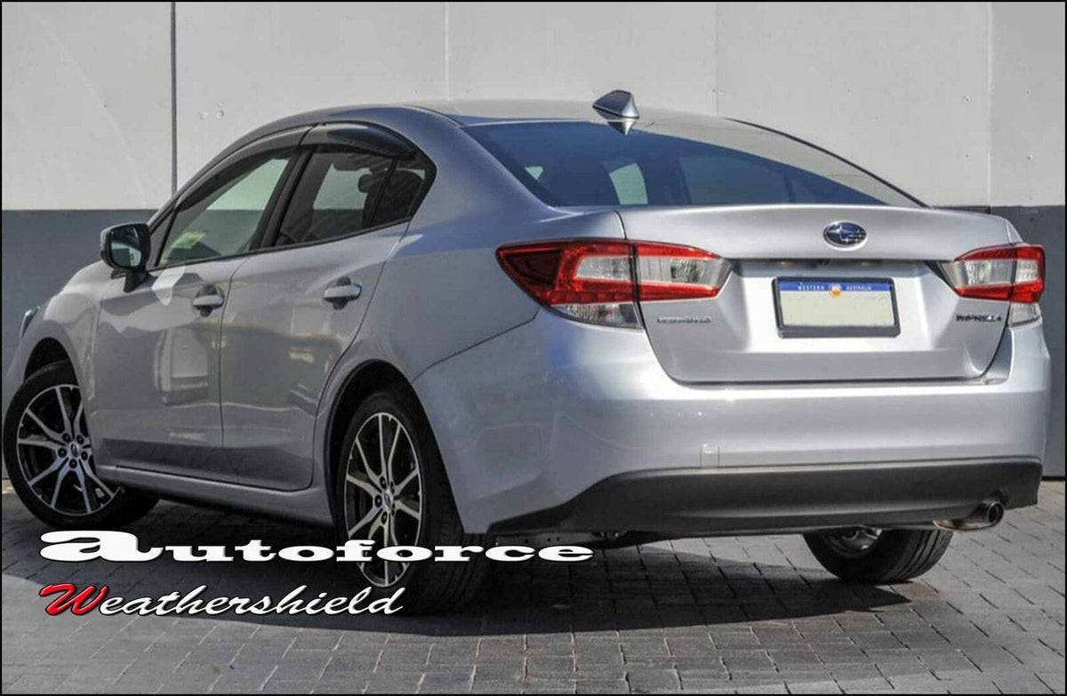 Installed View - Subaru Impreza Sedan G5 (2017-2021): Premium Window Visors