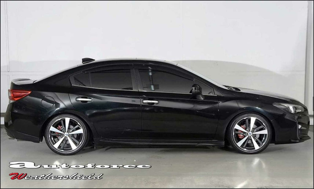 Installed View - Subaru Impreza Sedan G5 (2017-2021): Premium Window Visors