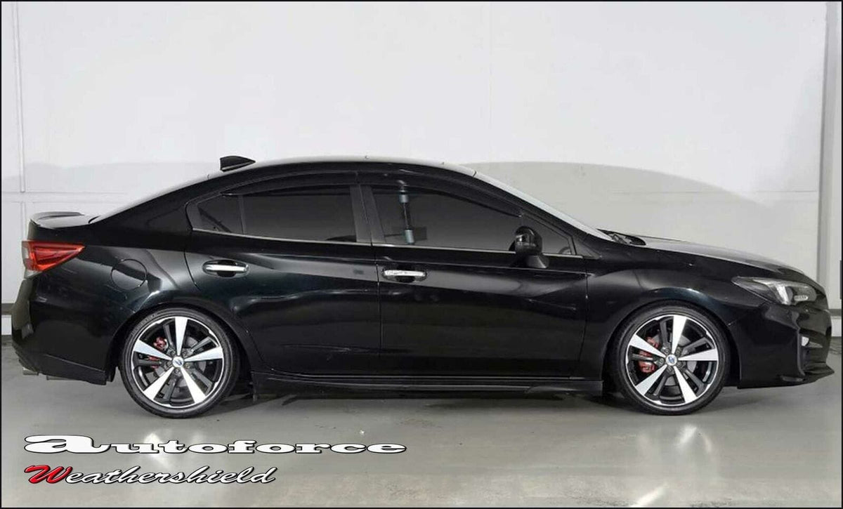 Installed View - Subaru Impreza Sedan G5 (2017-2021): Premium Window Visors