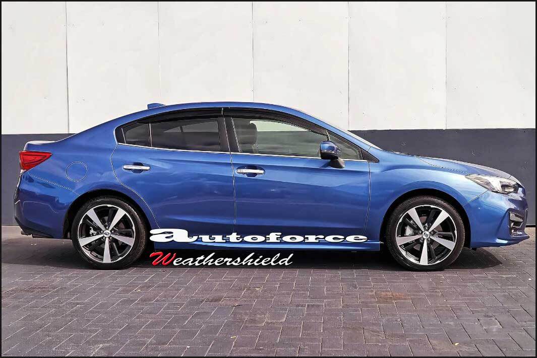 Installed View - Subaru Impreza Sedan G5 (2017-2021): Premium Window Visors