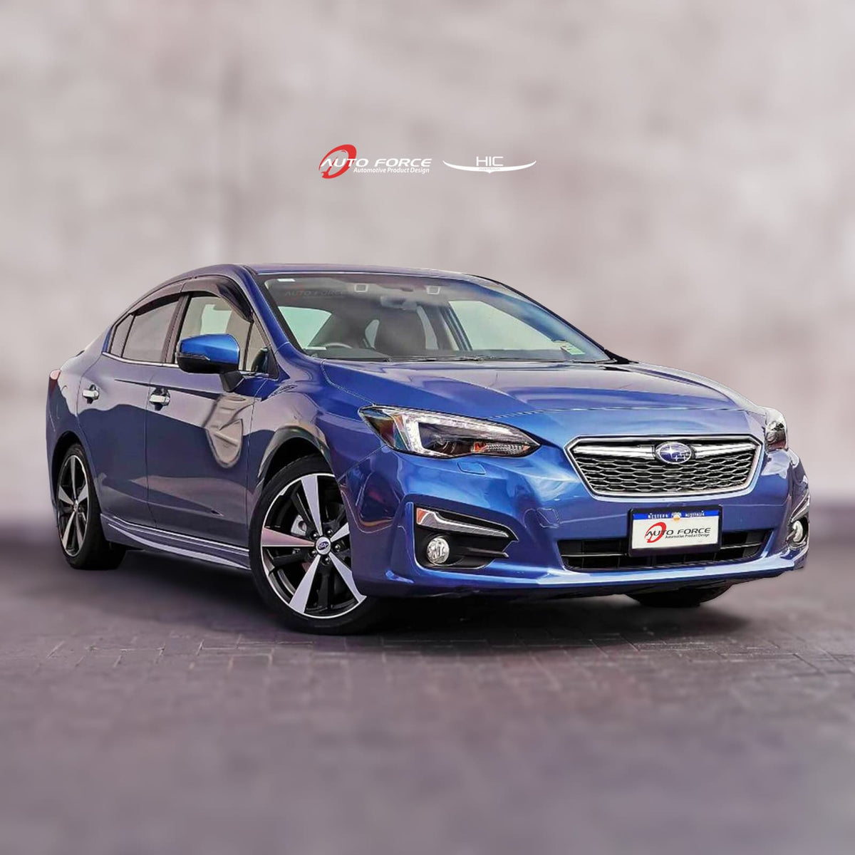 Installed View - Subaru Impreza Sedan G5 (2017-2021): Premium Window Visors