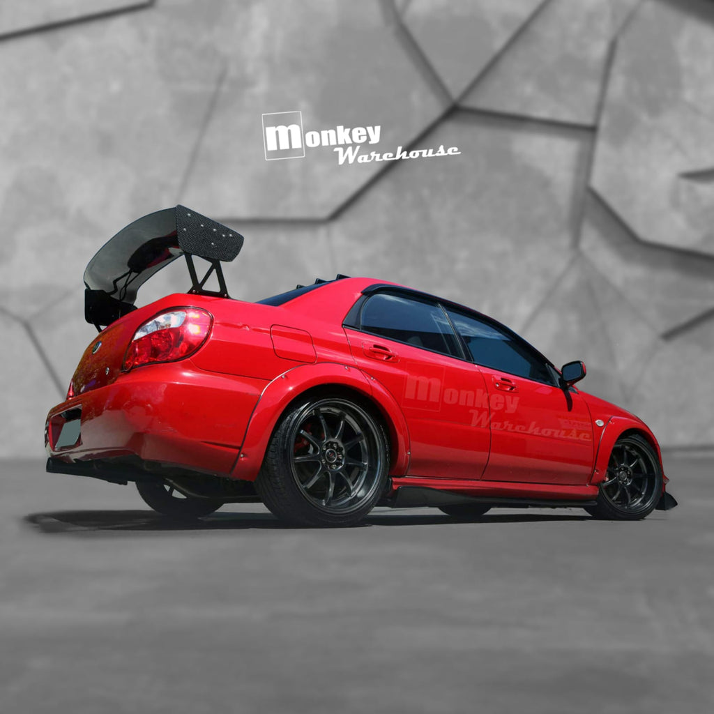 Installed View - Subaru Impreza WRX 2002-2007: 8-Piece Wheel Flare Set