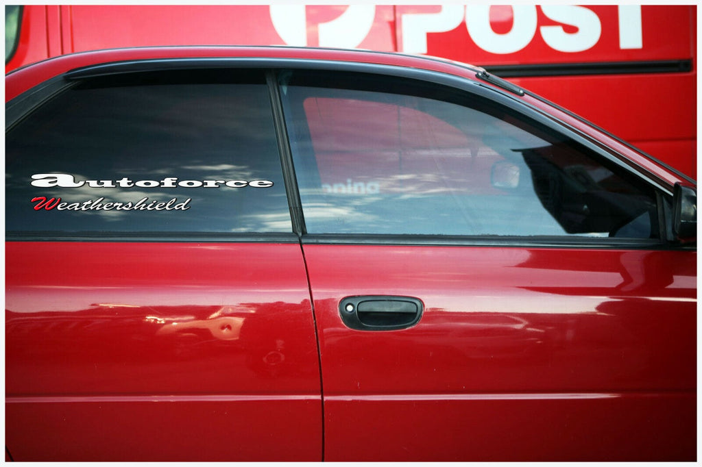 Installed View - Subaru Impreza WRX GC8 (1992-2000): Premium Window Visors