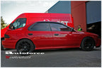 Installed View - Subaru Impreza WRX GC8 (1992-2000): Premium Window Visors