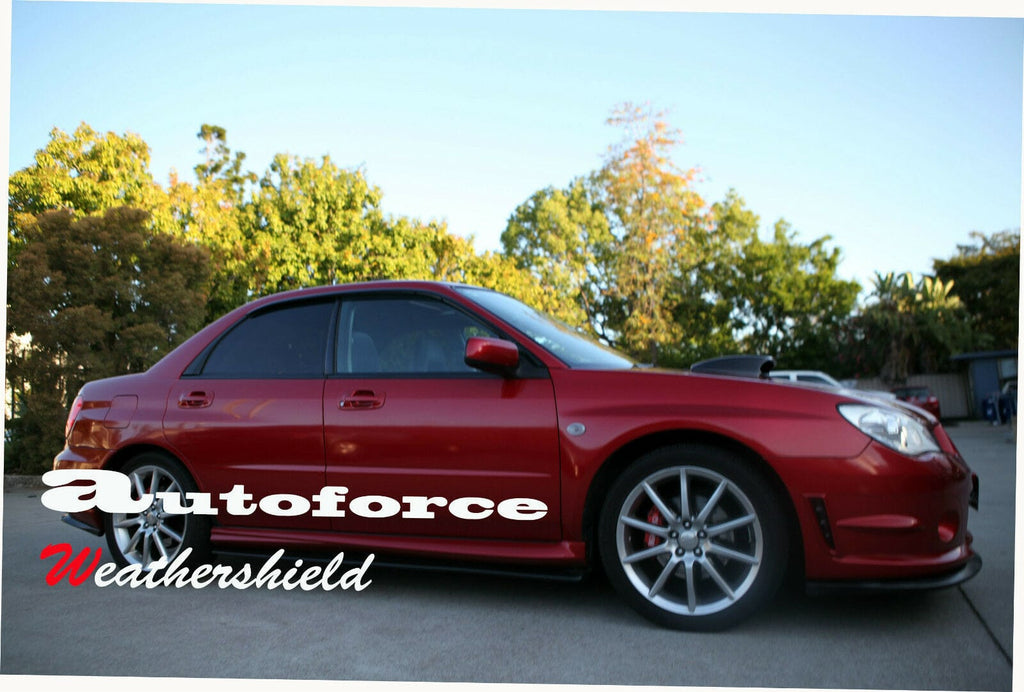 Installed View - Subaru Impreza WRX GDB (2002-2007): Premium Window Visors