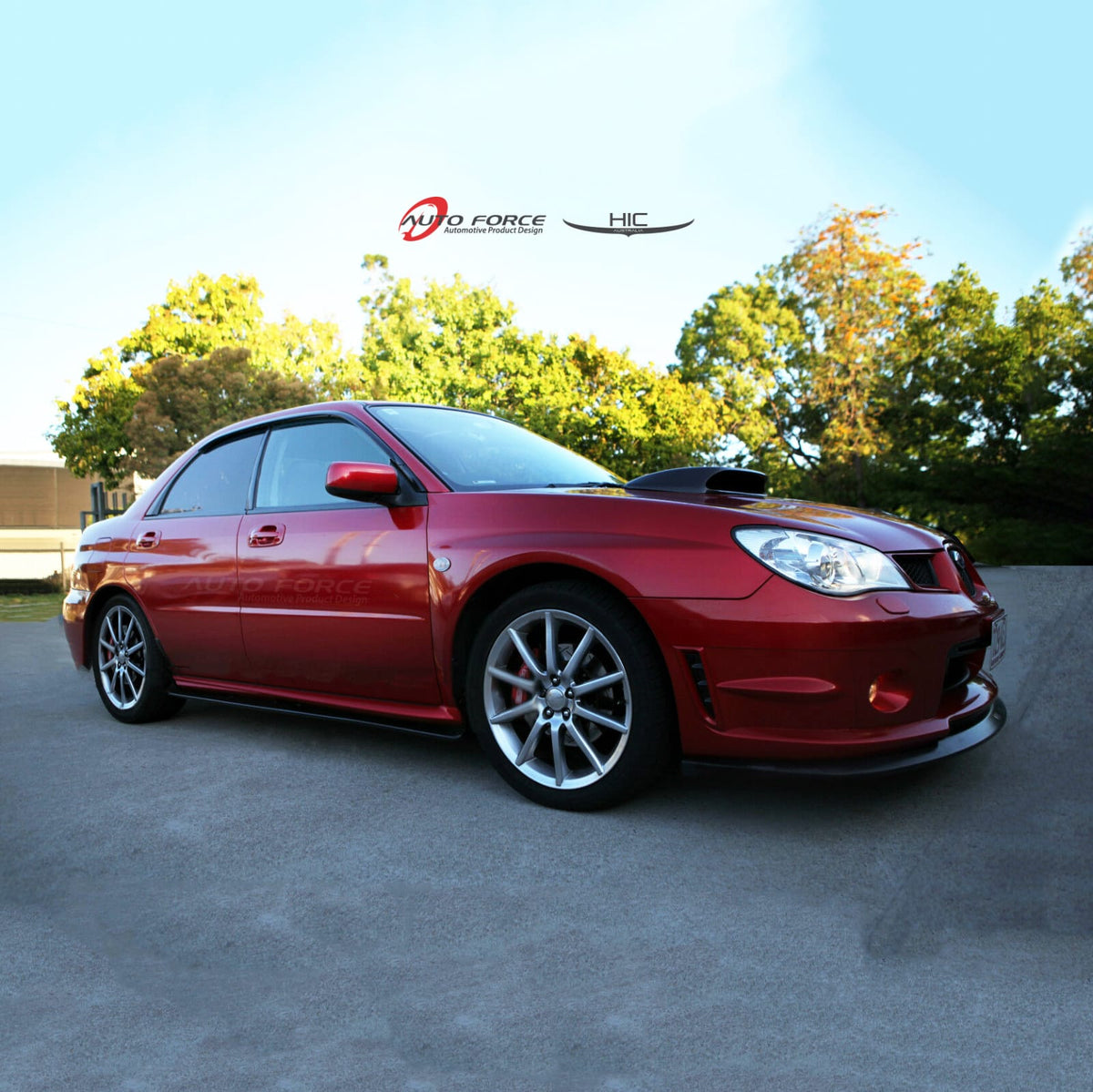 Installed View - Subaru Impreza WRX GDB (2002-2007): Premium Window Visors