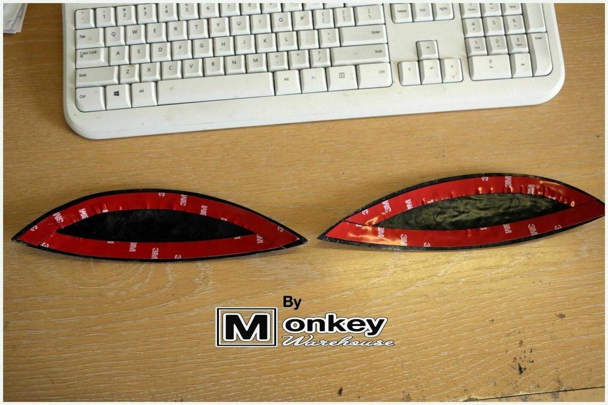Installed View - Subaru Impreza/WRX/STI 2000-2002: Headlight Eyebrows Eyelids (Sedan & Wagon)