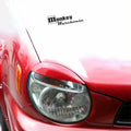 Installed View - Subaru Impreza/WRX/STI 2000-2002: Headlight Eyebrows Eyelids (Sedan & Wagon)