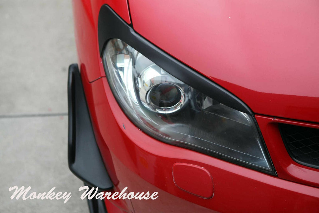Installed View - Subaru Impreza/WRX/STI 2006-2007: Headlight Eyebrows Eyelids (Sedan & Hatch)