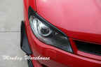 Installed View - Subaru Impreza/WRX/STI 2006-2007: Headlight Eyebrows Eyelids (Sedan & Hatch)