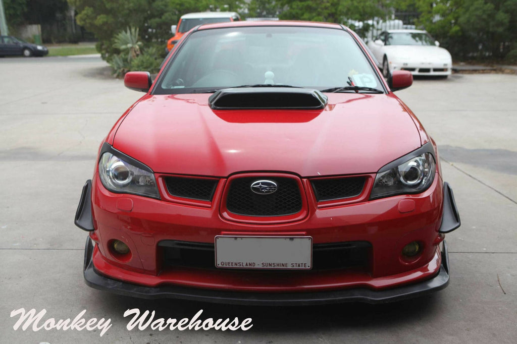 Installed View - Subaru Impreza/WRX/STI 2006-2007: Headlight Eyebrows Eyelids (Sedan & Hatch)