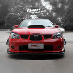 Installed View - Subaru Impreza/WRX/STI 2006-2007: Headlight Eyebrows Eyelids (Sedan & Hatch)