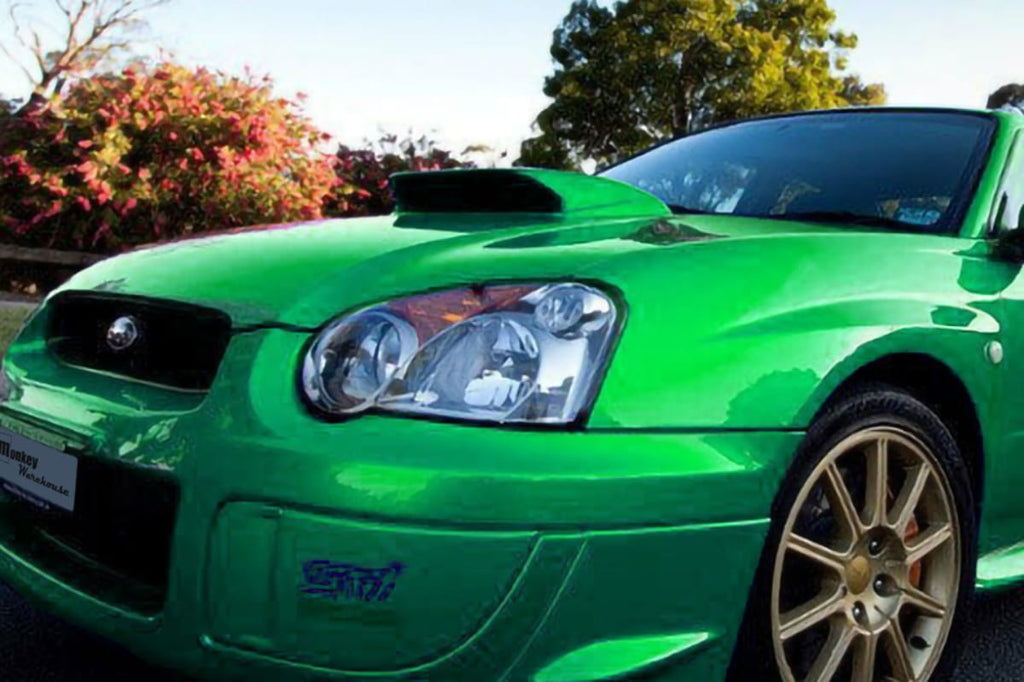 Installed View - Subaru Impreza WRX/STI: Charge Speed Style Bonnet Scoop (2002-2005)