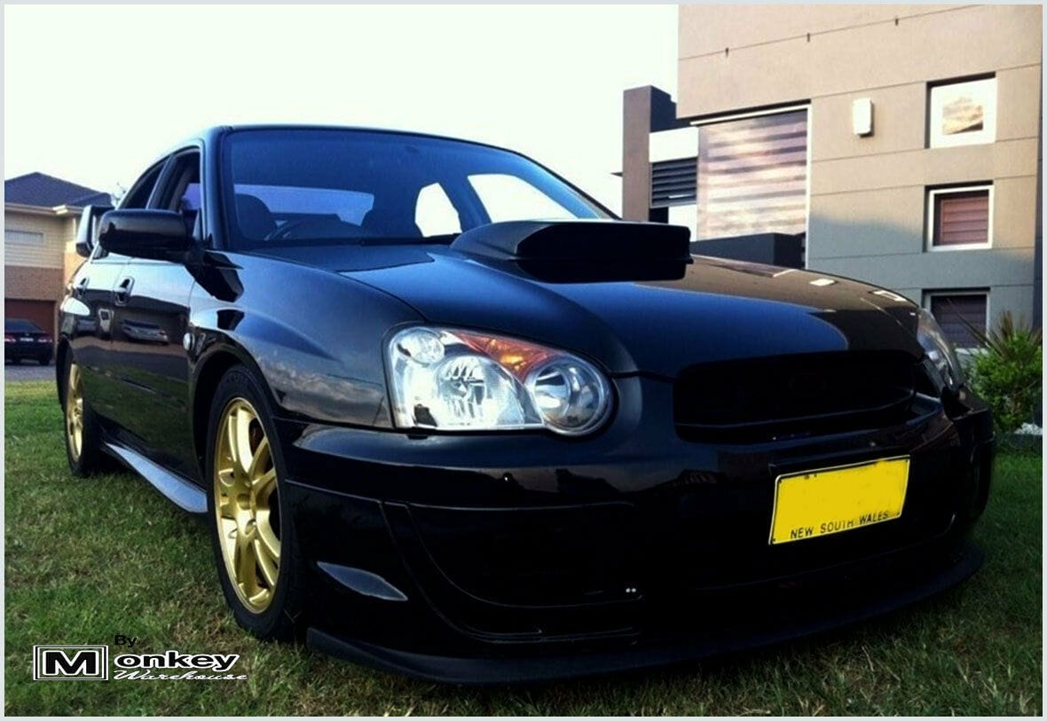 Installed View - Subaru Impreza WRX/STI: Charge Speed Style Bonnet Scoop (2002-2005)