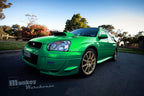 Installed View - Subaru Impreza WRX/STI: Charge Speed Style Bonnet Scoop (2002-2005)
