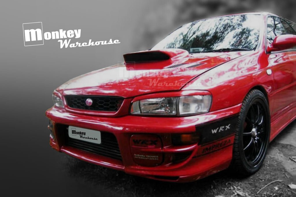Installed View - Subaru Impreza WRX/STI GC8: Charge Speed Style Bonnet Scoop (1993-2000)