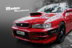 Installed View - Subaru Impreza WRX/STI GC8: Charge Speed Style Bonnet Scoop (1993-2000)