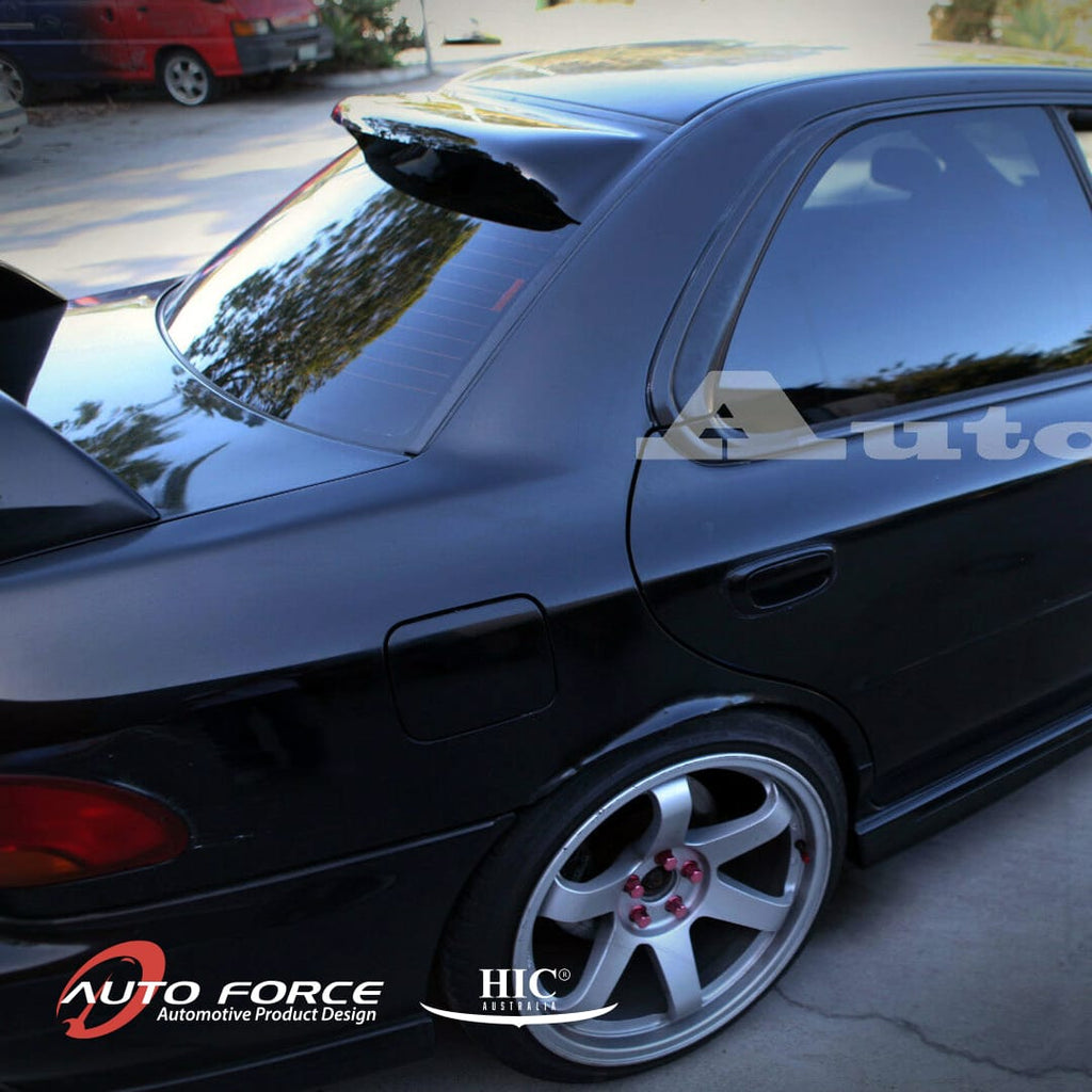 Installed View - Subaru Impreza WRX STI GC8 Sedan (1997-2000): Premium Roof Spoiler