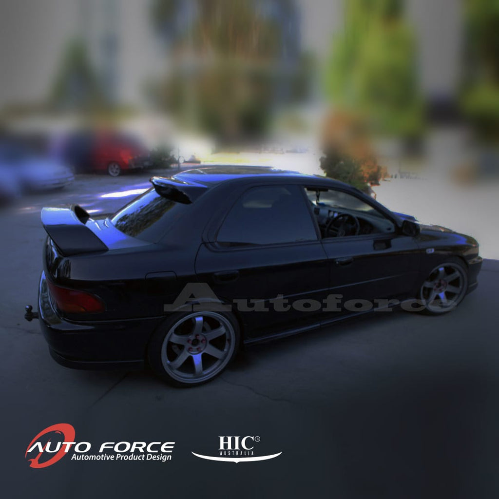 Installed View - Subaru Impreza WRX STI GC8 Sedan (1997-2000): Premium Roof Spoiler