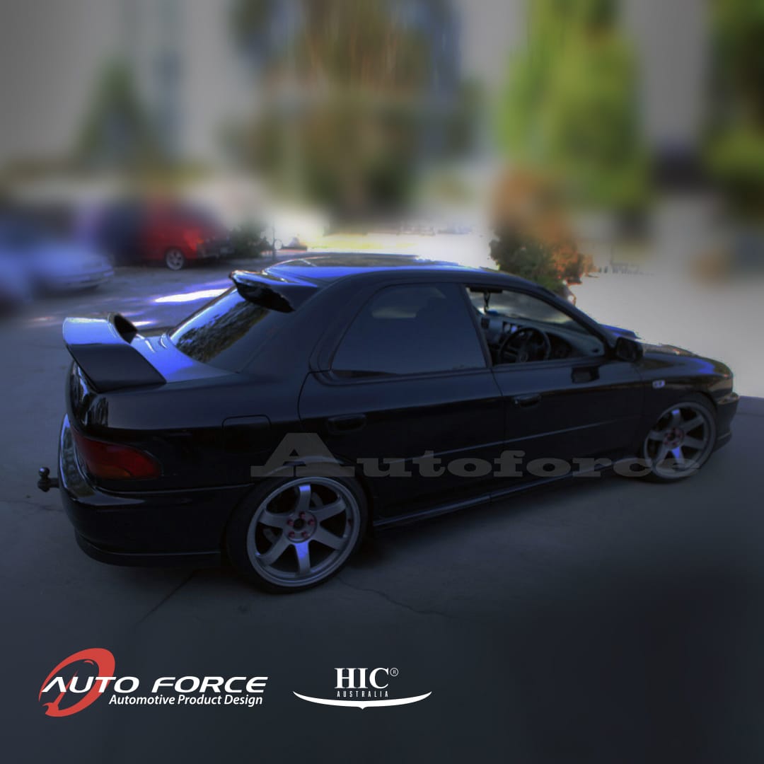 Installed View - Subaru Impreza WRX STI GC8 Sedan (1997-2000): Premium Roof Spoiler