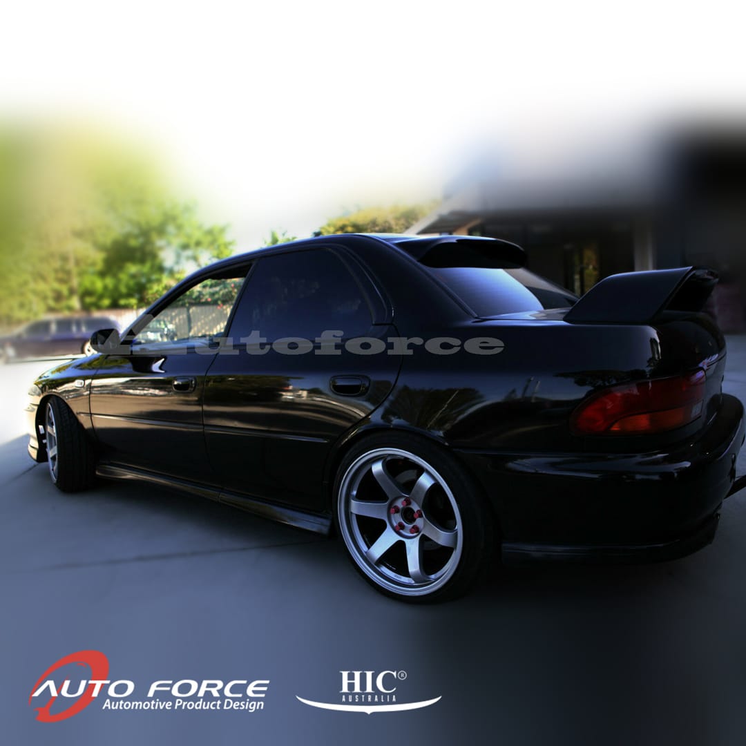 Installed View - Subaru Impreza WRX STI GC8 Sedan (1997-2000): Premium Roof Spoiler