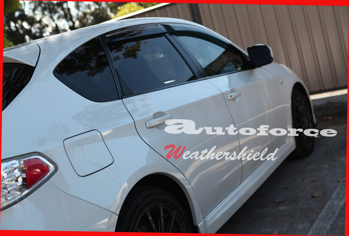Installed View - Subaru Impreza WRX STI Hatch (2007-2013): Premium Window Visors