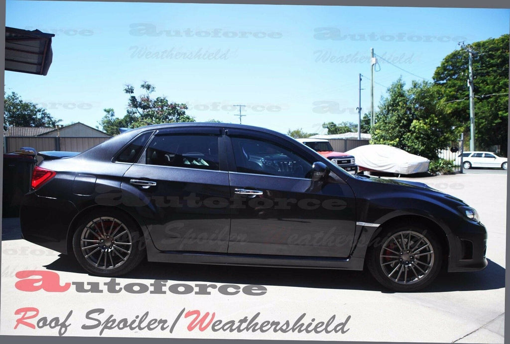Installed View - Subaru Impreza WRX STI Sedan (2007-2013): Premium Window Visors