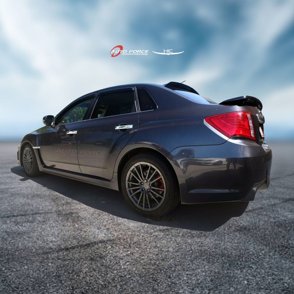 Installed View - Subaru Impreza WRX STI Sedan (2007-2013): Premium Window Visors