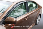 Installed View - Subaru Legacy B4 Sedan (2009-2014): Premium Window Visors
