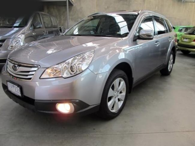 Installed View - Subaru Legacy Wagon Gen 5 (2009-2014): Premium Window Visors