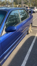 Installed View - Subaru Liberty Sedan Gen 3-4 (1998-2009): Premium Window Visors