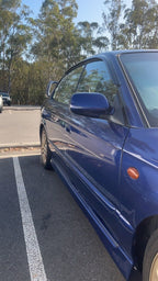 Installed View - Subaru Liberty Sedan Gen 3-4 (1998-2009): Premium Window Visors