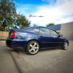 Installed View - Subaru Liberty Sedan Gen 3-4 (1998-2009): Premium Window Visors