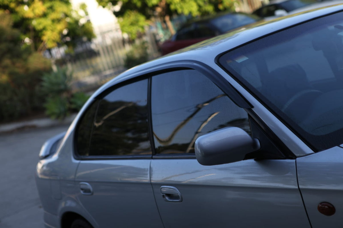 Installed View - Subaru Liberty Sedan Gen 3-4 (1998-2009): Premium Window Visors
