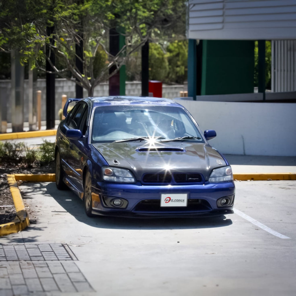 Installed View - Subaru Liberty Sedan Gen 3-4 (1998-2009): Premium Window Visors