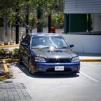 Installed View - Subaru Liberty Sedan Gen 3-4 (1998-2009): Premium Window Visors