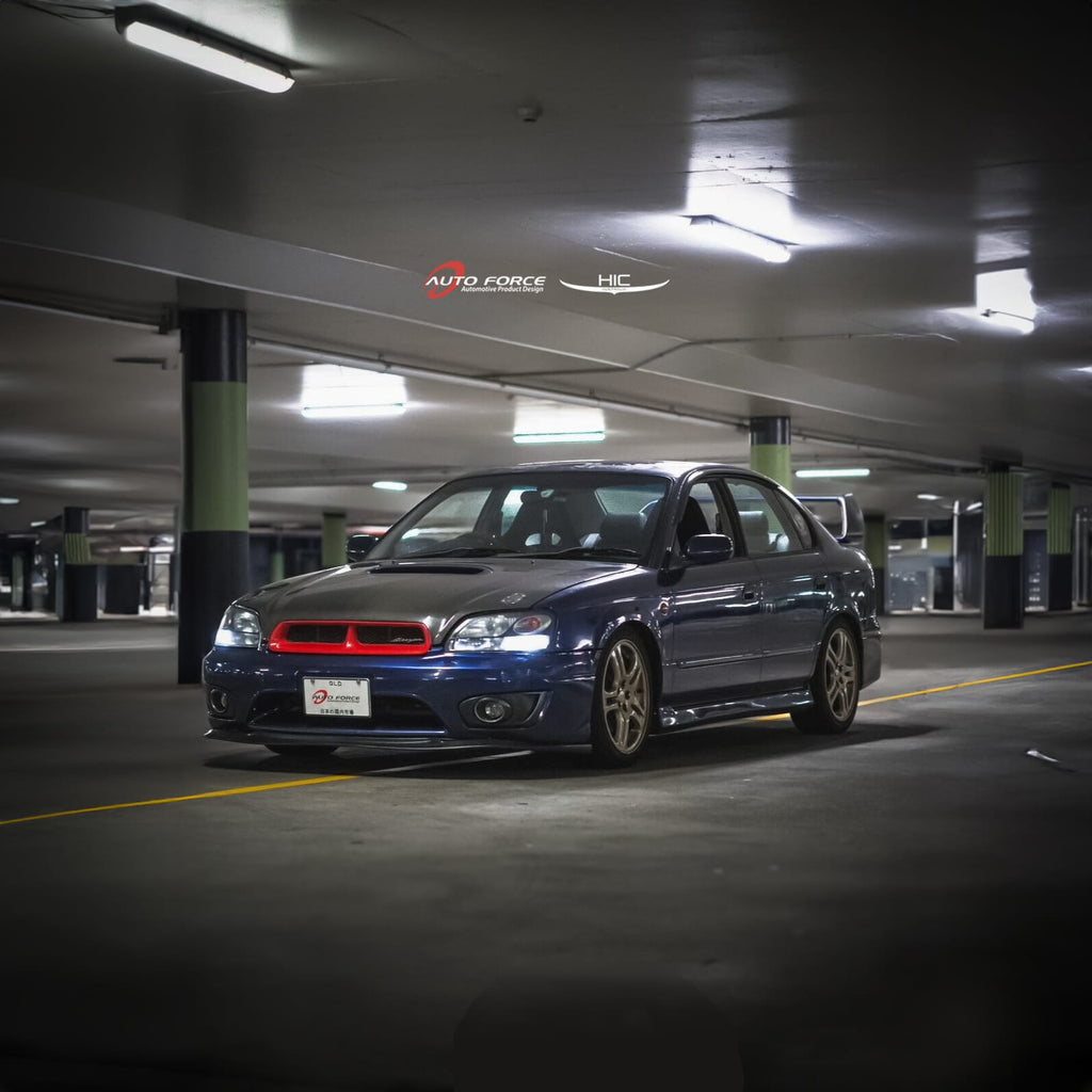 Installed View - Subaru Liberty Sedan Gen 3-4 (1998-2009): Premium Window Visors