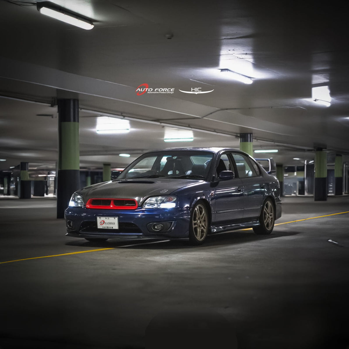 Installed View - Subaru Liberty Sedan Gen 3-4 (1998-2009): Premium Window Visors