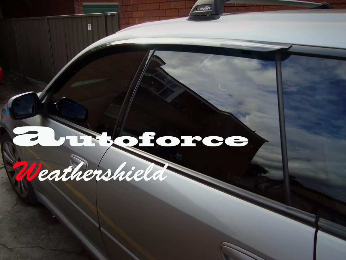 Installed View - Subaru Liberty Wagon Gen 4 (2003-2009): Premium Window Visors