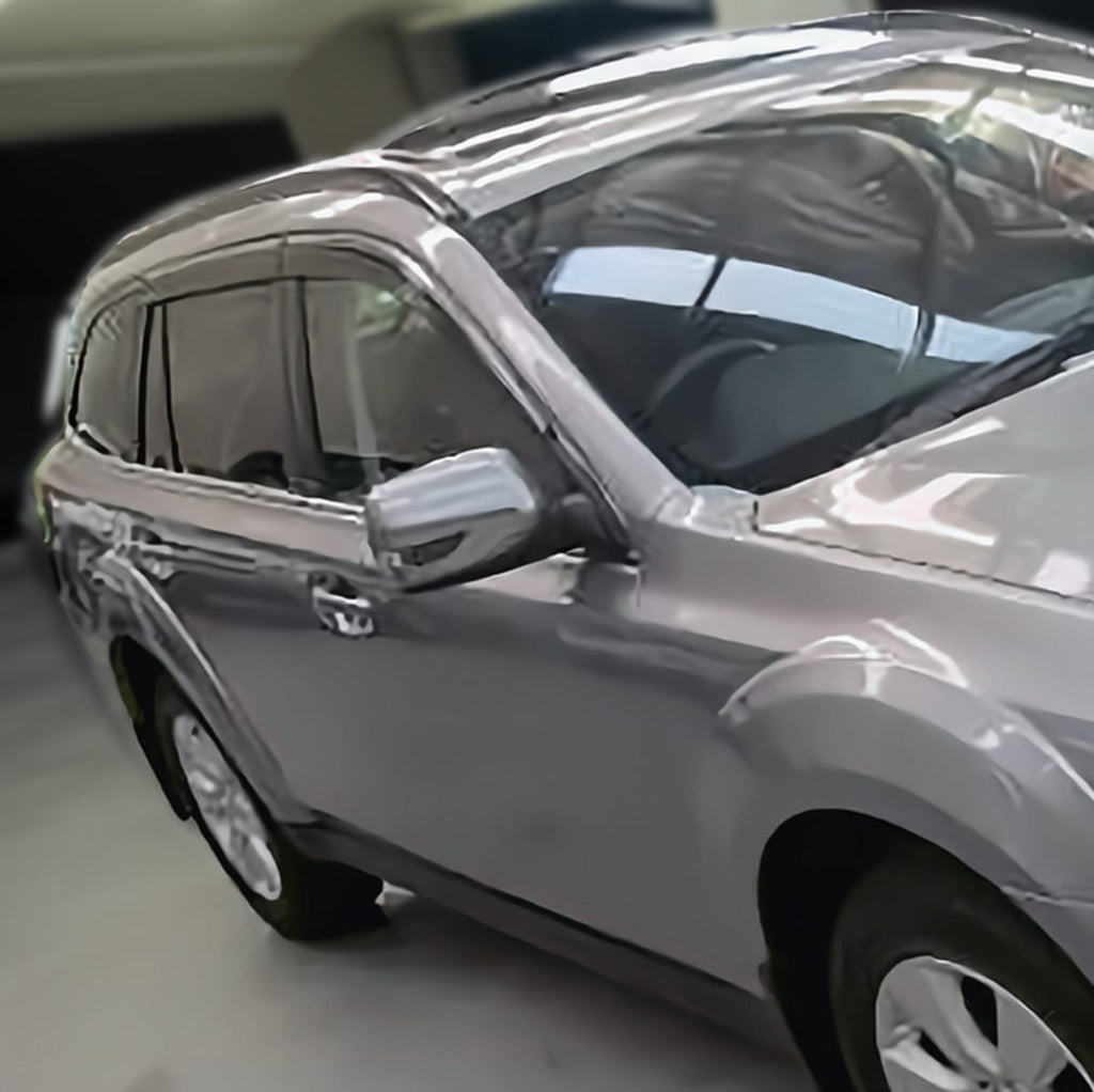 Installed View - Subaru Outback (2009-2014): Premium Window Visors