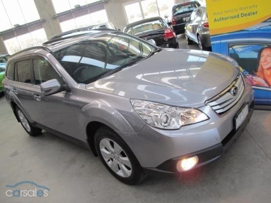 Installed View - Subaru Outback (2009-2014): Premium Window Visors