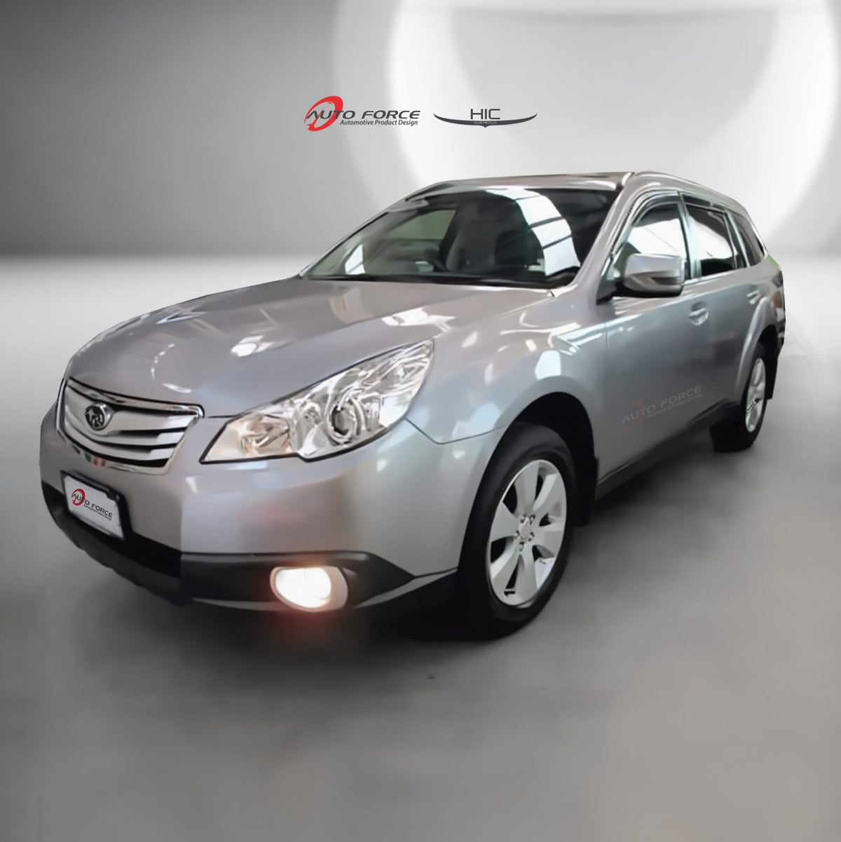 Installed View - Subaru Outback (2009-2014): Premium Window Visors