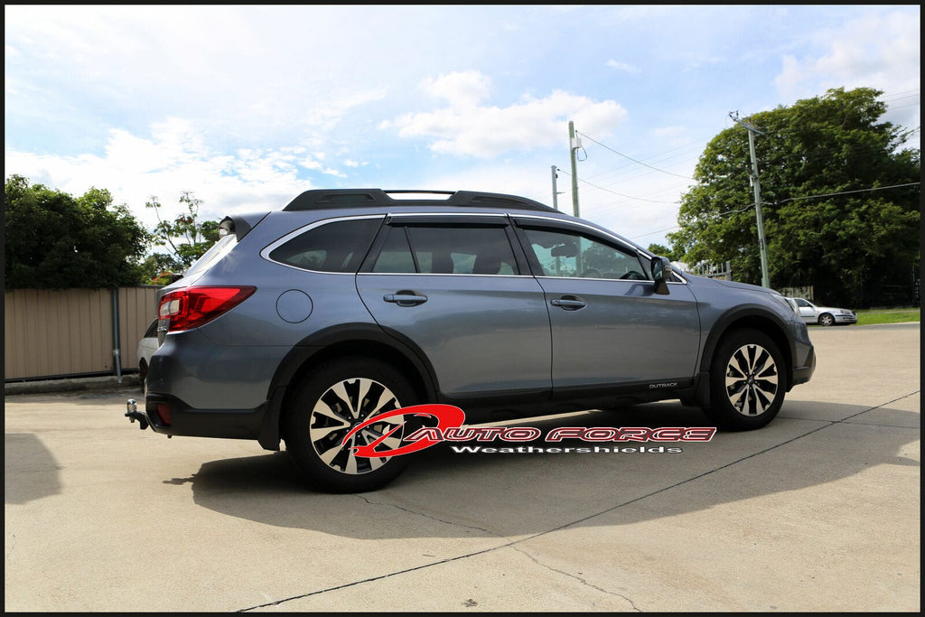 Installed View - Subaru Outback (2015-2019): Premium Window Visors