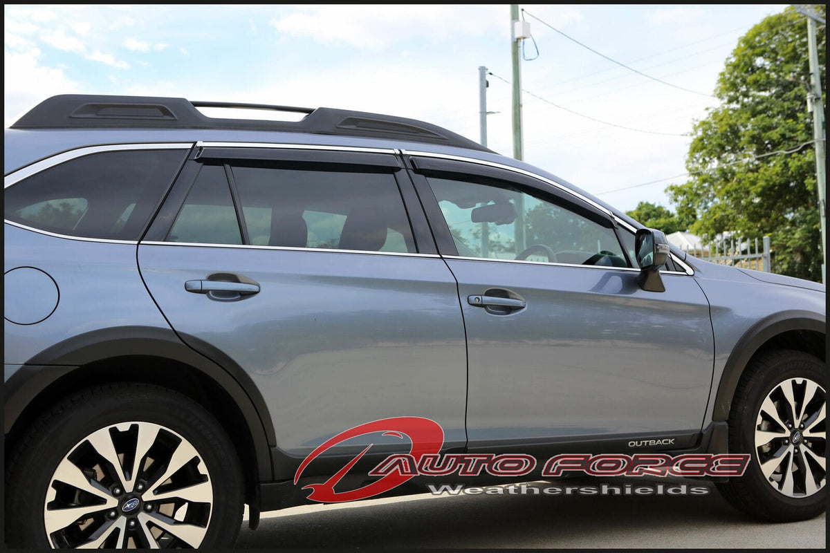 Installed View - Subaru Outback (2015-2019): Premium Window Visors
