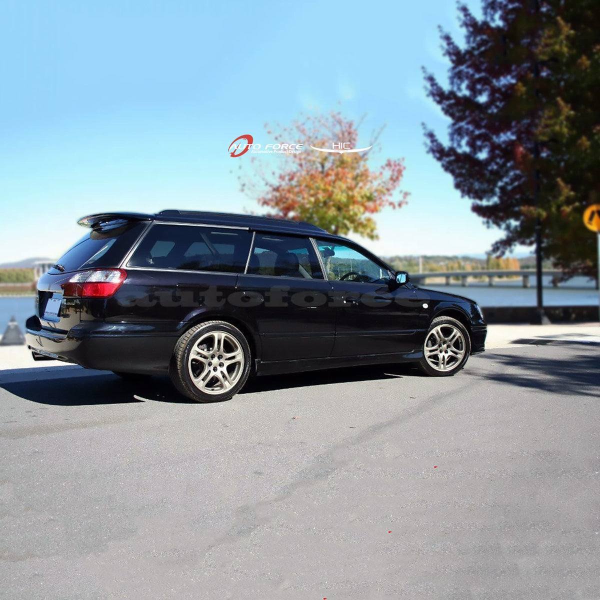 Installed View - Subaru Outback Gen 4 (2003-2009): Premium Window Visors